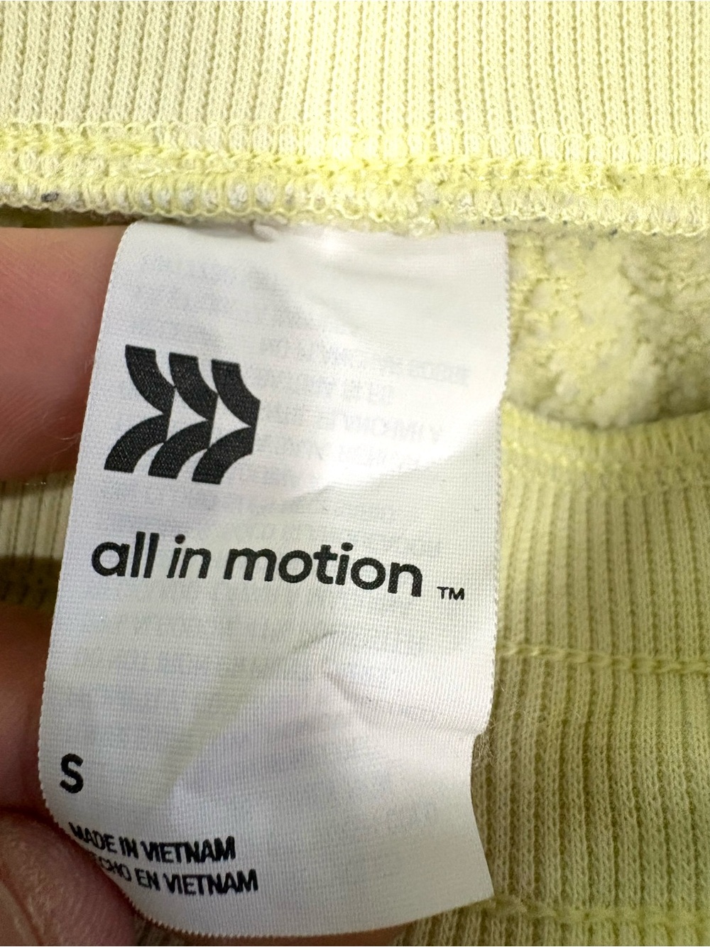 All in Motion Cream Half Zip Sweatshirt Shorts Set M/S Lounge Athleisure - Picture 3 of 6